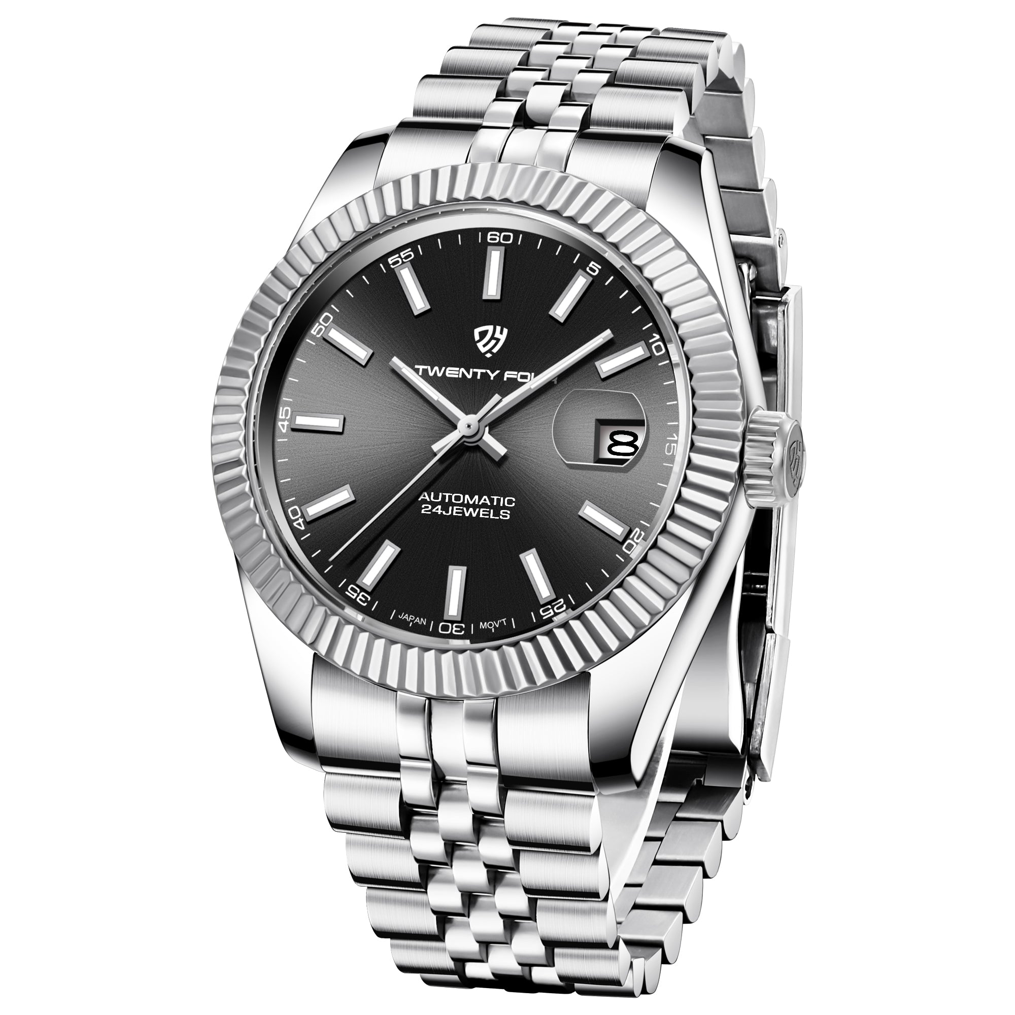 Twenty Four TF-2465 DateJust | Silver Black