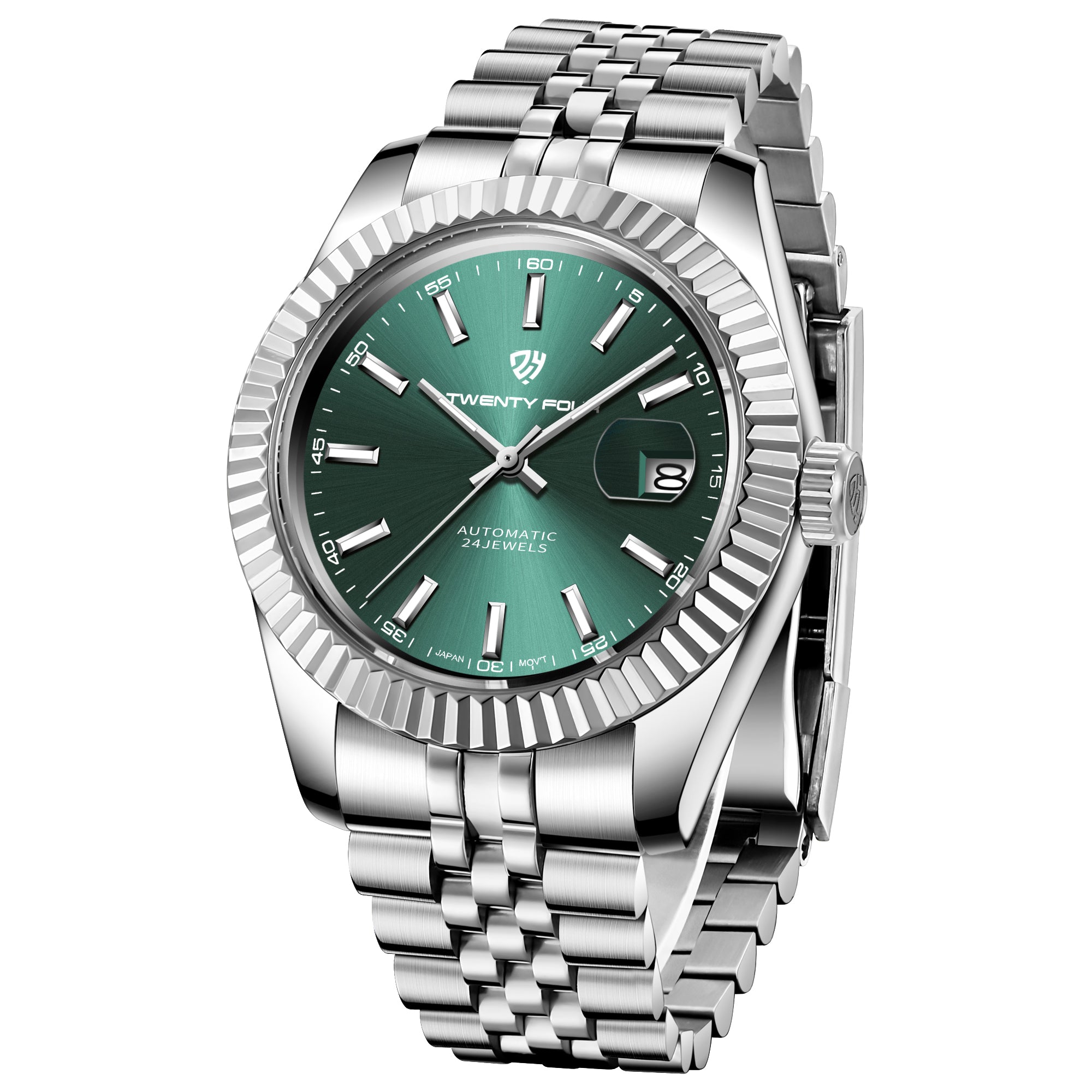 Twenty Four TF-2465 Datejust | Silver Green