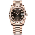 Twenty Four TF-2475 Day Date | Rose Chain | Smokey Dial
